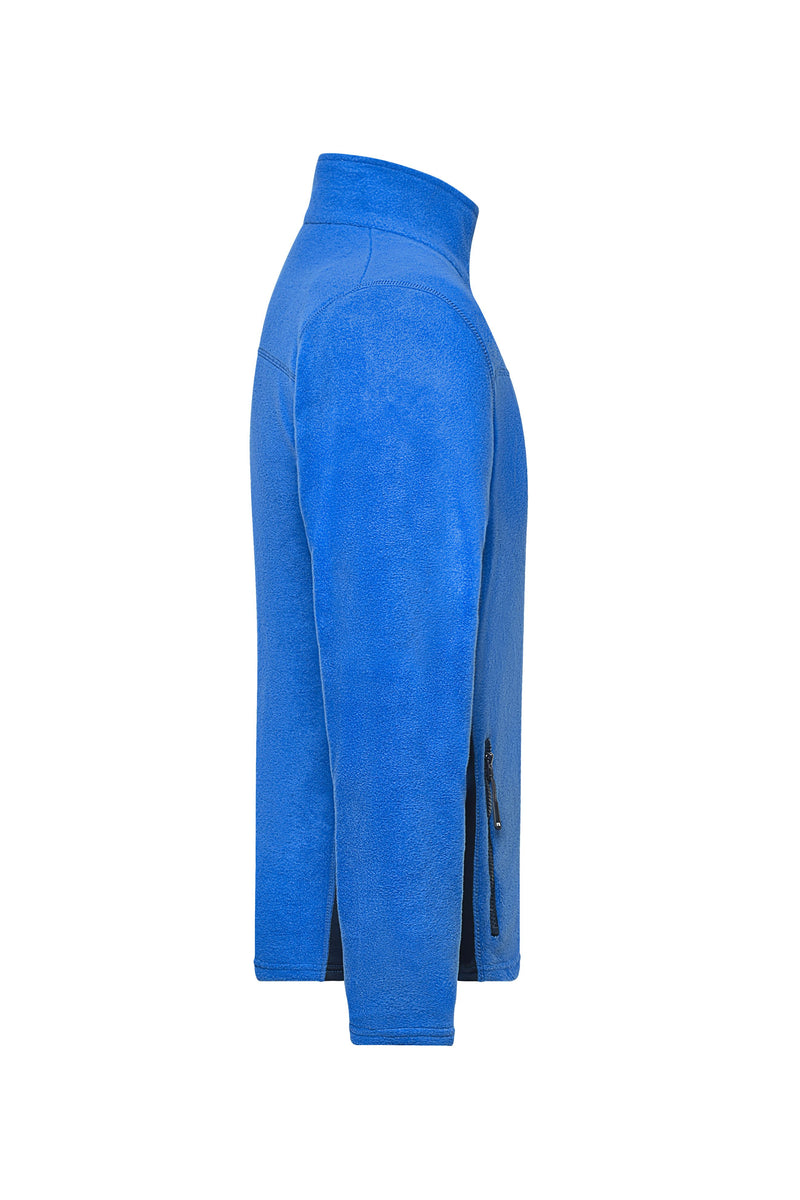 Laden Sie das Bild in Galerie -Viewer, Strapazierfähige Fleece Jacke im Materialmix - JN842
