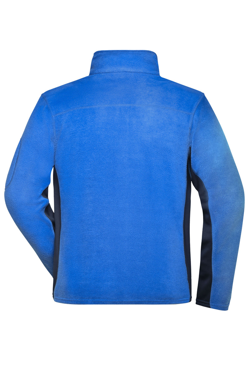 Laden Sie das Bild in Galerie -Viewer, Strapazierfähige Fleece Jacke im Materialmix - JN842
