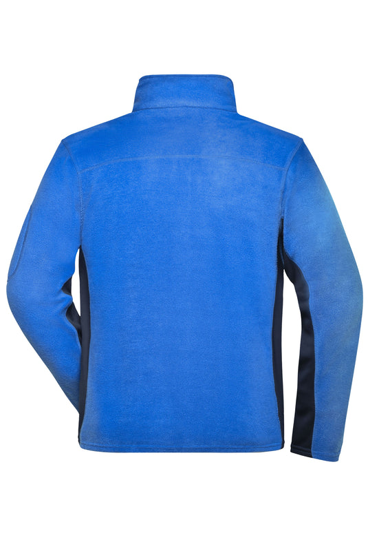 Strapazierfähige Fleece Jacke im Materialmix - JN842