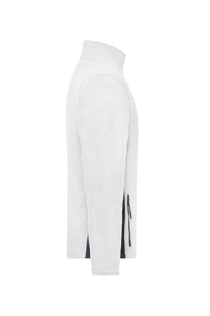 Laden Sie das Bild in Galerie -Viewer, Strapazierfähige Fleece Jacke im Materialmix - JN842

