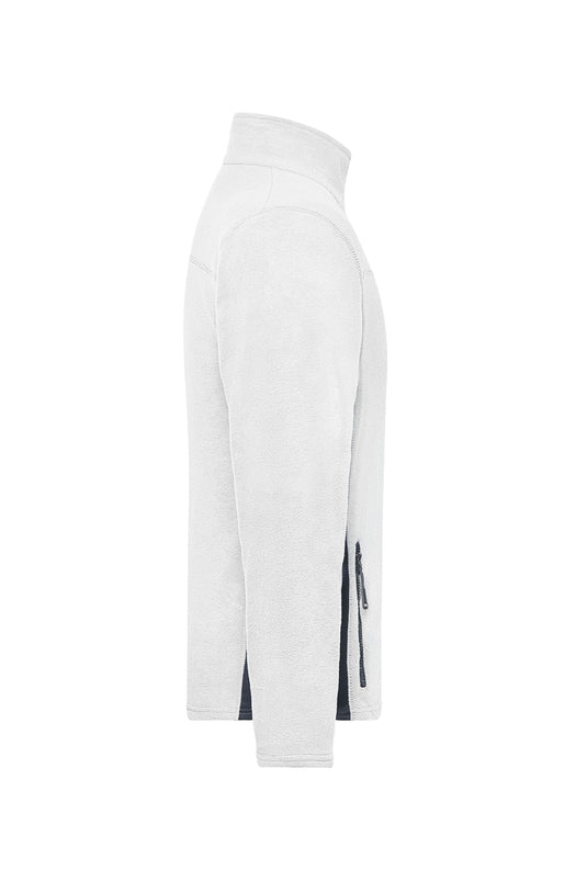 Strapazierfähige Fleece Jacke im Materialmix - JN842