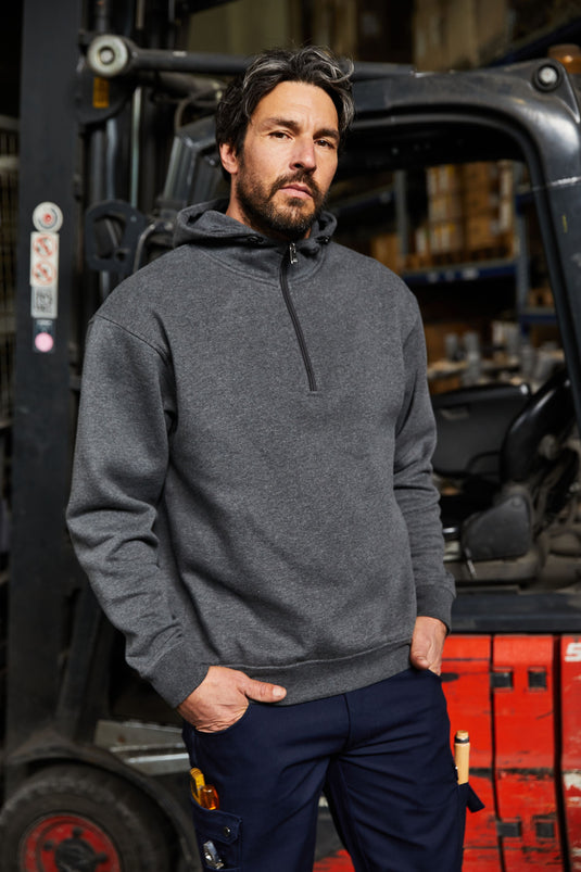 Sweatshirt mit Kapuze und Reißverschluss - JN839