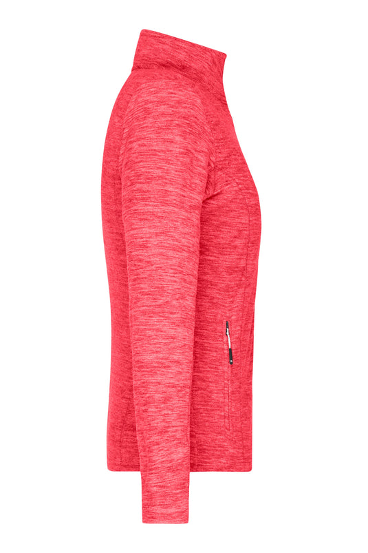 Damen Fleecejacke in modischer Melange-Optik - JN769