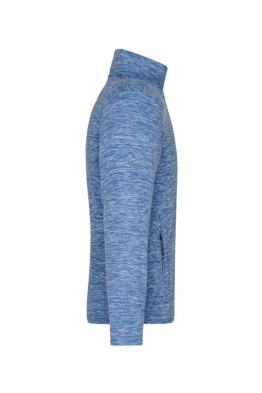 Herren Fleecejacke in modischer Melange-Optik - JN770