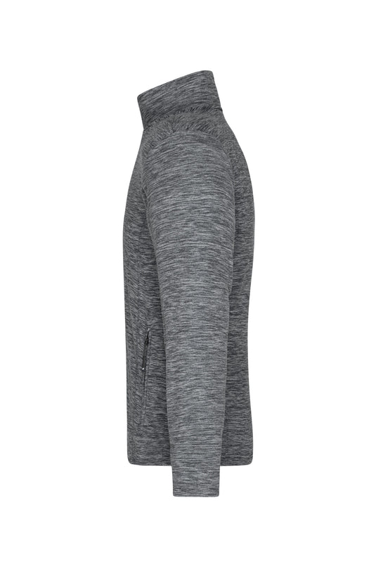 Herren Fleecejacke in modischer Melange-Optik - JN770
