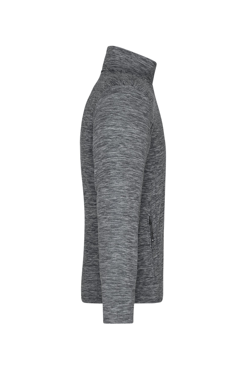 Laden Sie das Bild in Galerie -Viewer, Herren Fleecejacke in modischer Melange-Optik - JN770

