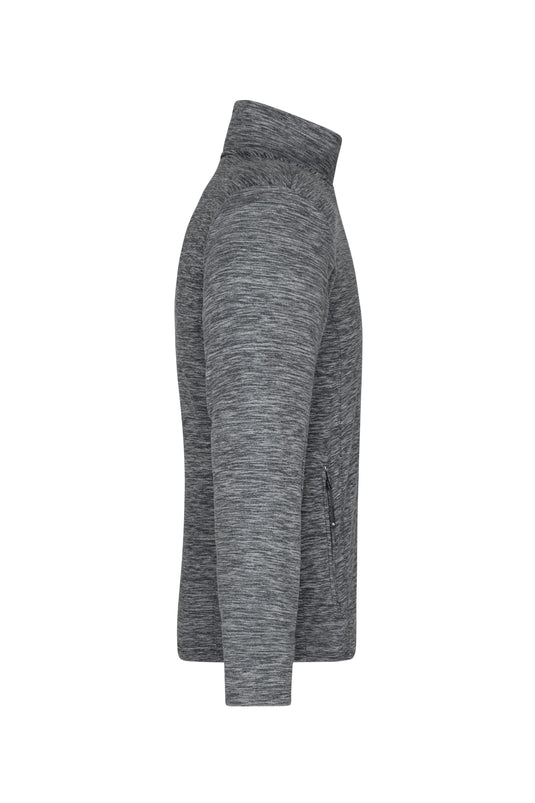 Herren Fleecejacke in modischer Melange-Optik - JN770