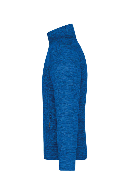 Herren Fleecejacke in modischer Melange-Optik - JN770