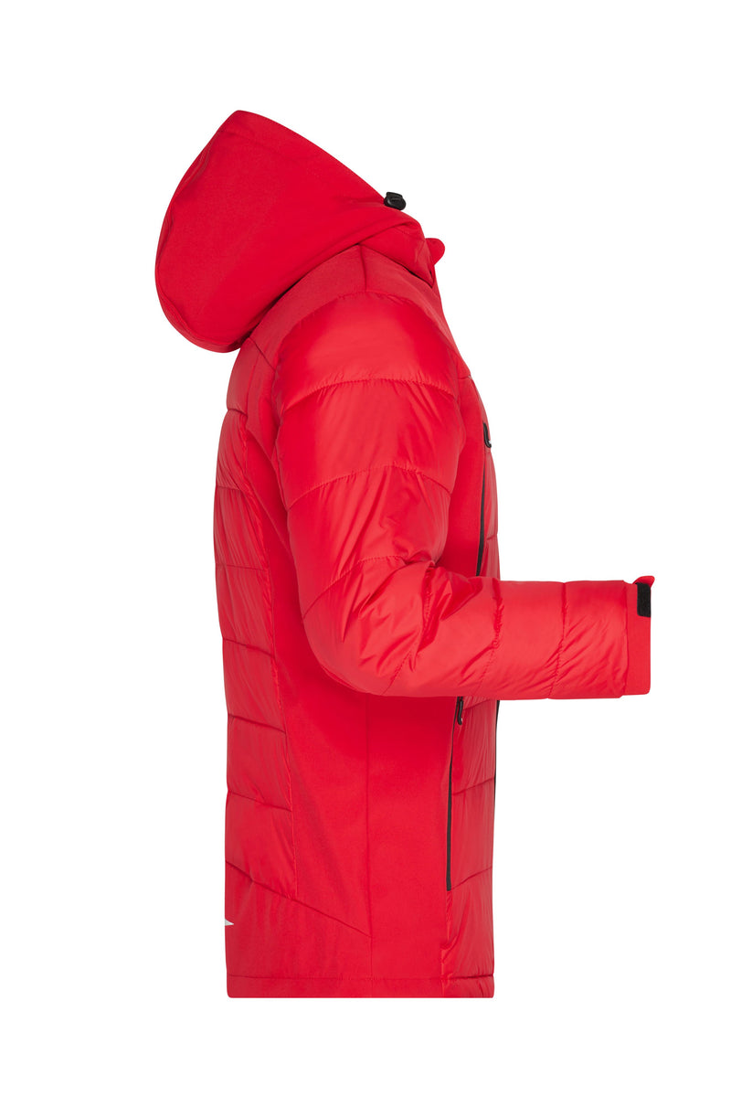 Laden Sie das Bild in Galerie -Viewer, Thermojacke in attraktivem Materialmix - JN1050
