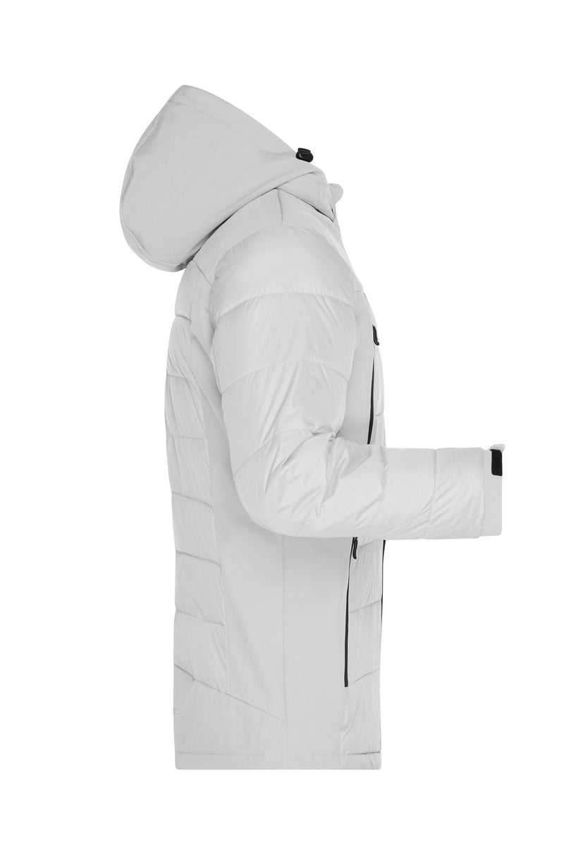 Laden Sie das Bild in Galerie -Viewer, Thermojacke in attraktivem Materialmix - JN1050
