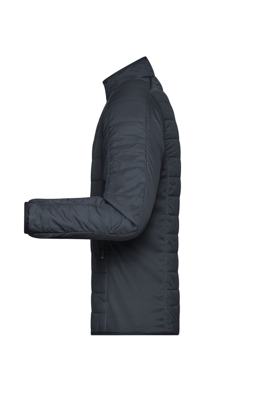 Leicht wattierte Jacke im sportlichen Materialmix - JN1116