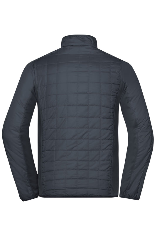 Leicht wattierte Jacke im sportlichen Materialmix - JN1116