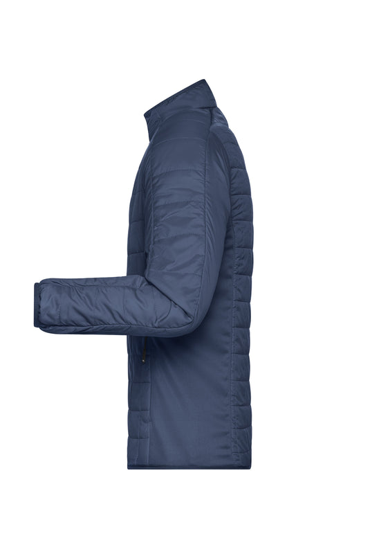 Leicht wattierte Jacke im sportlichen Materialmix - JN1116