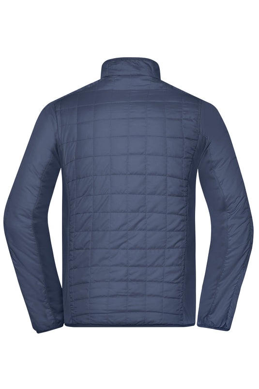 Leicht wattierte Jacke im sportlichen Materialmix - JN1116