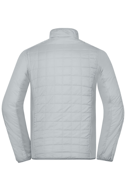 Leicht wattierte Jacke im sportlichen Materialmix - JN1116