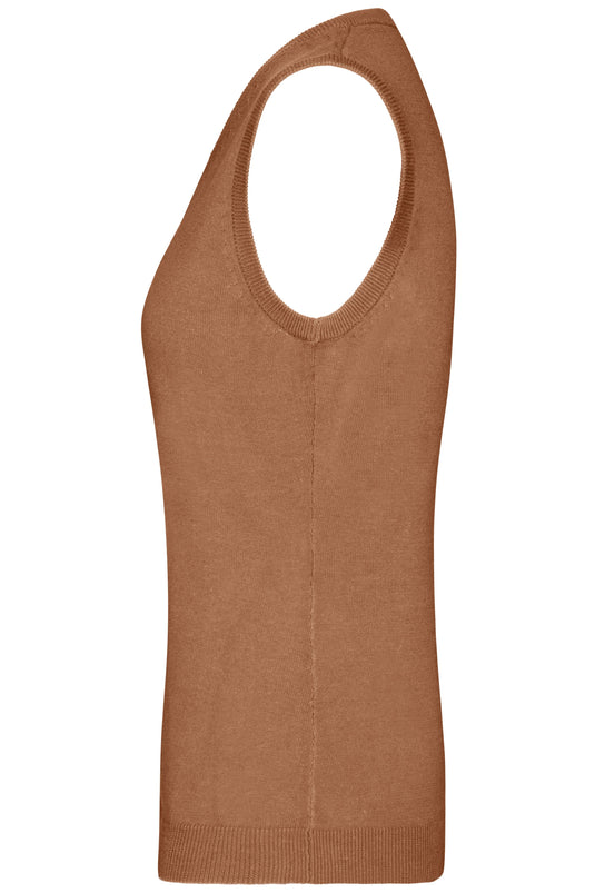 Klassischer Baumwoll-Pullunder - Damen - JN656