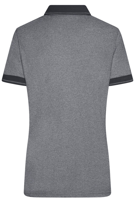 Melange Polo mit modischen Details - JN705