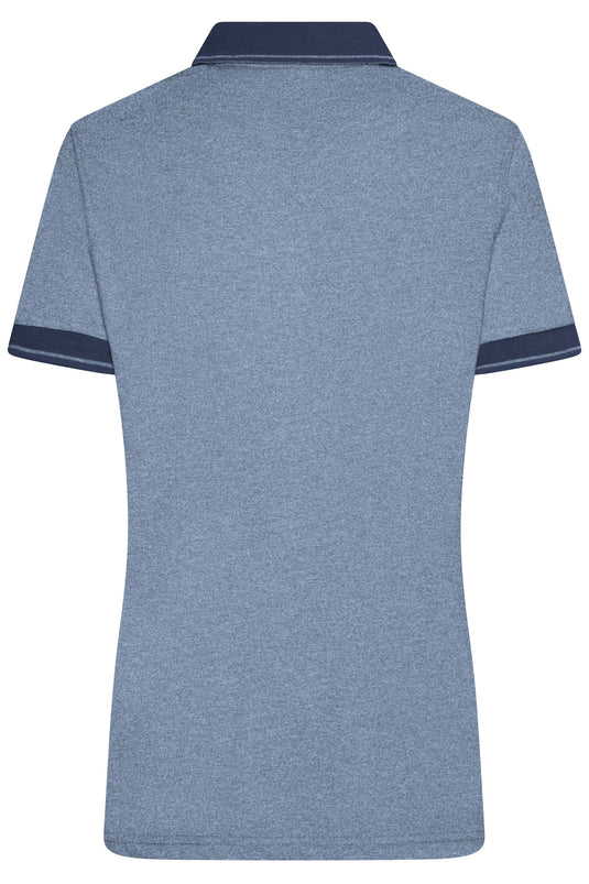 Melange Polo mit modischen Details - JN705