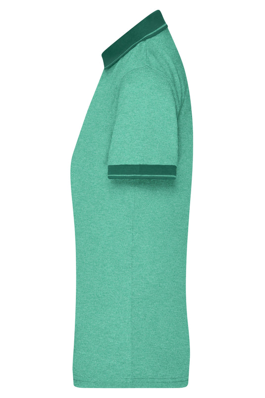 Melange Polo mit modischen Details - JN705