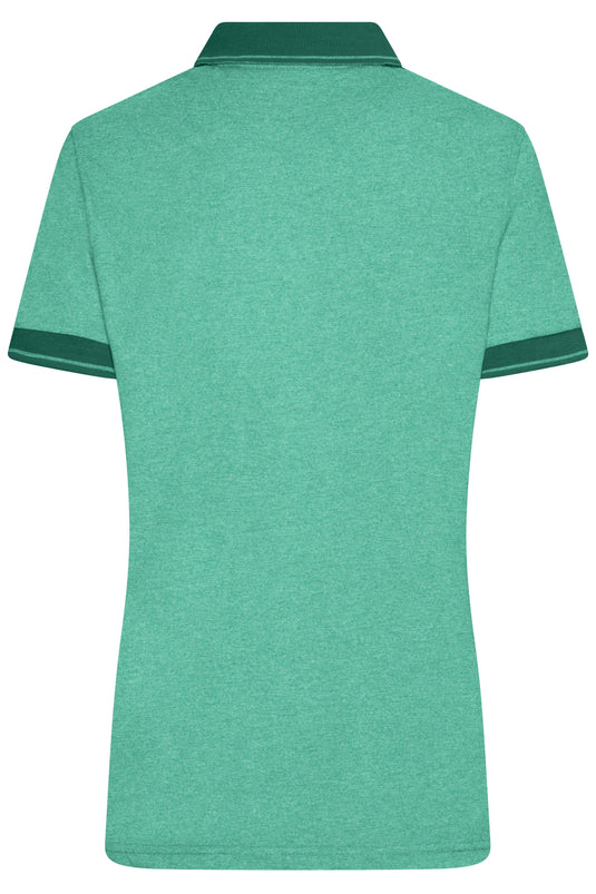 Melange Polo mit modischen Details - JN705