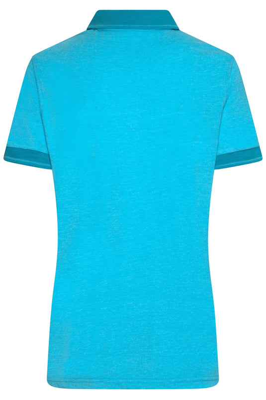 Melange Polo mit modischen Details - JN705