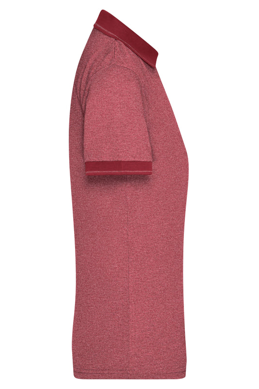 Melange Polo mit modischen Details - JN705