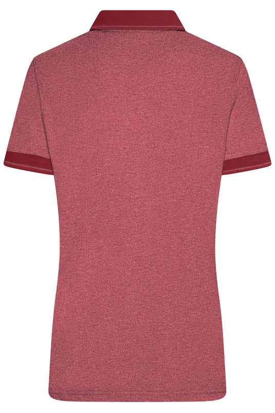 Melange Polo mit modischen Details - JN705