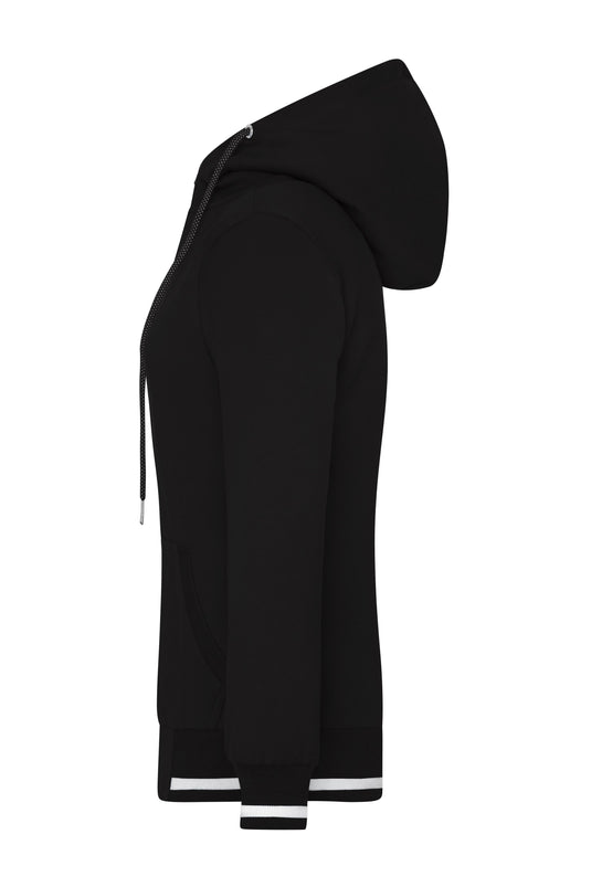 Sweat-Jacke mit Reißverschluss und Kapuze - JN775