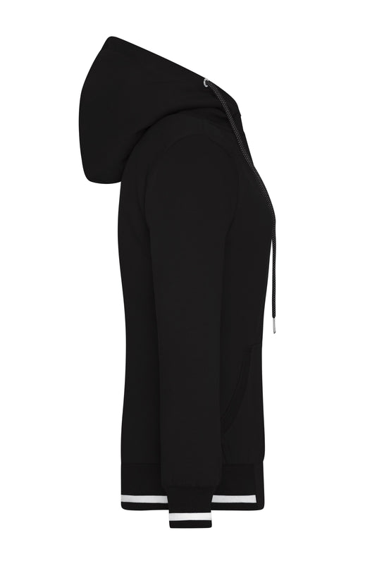 Sweat-Jacke mit Reißverschluss und Kapuze - JN775