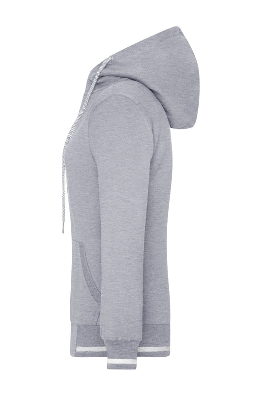 Sweat-Jacke mit Reißverschluss und Kapuze - JN775