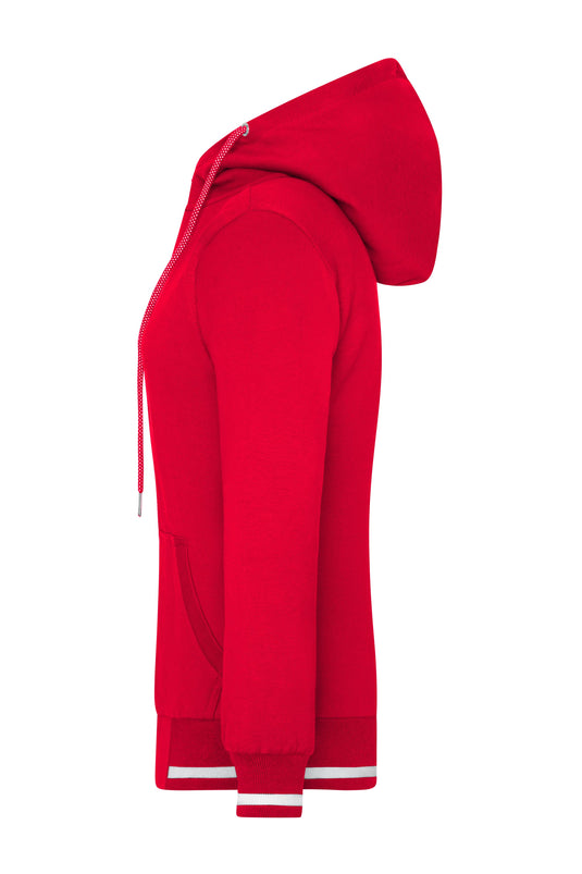 Sweat-Jacke mit Reißverschluss und Kapuze - JN775