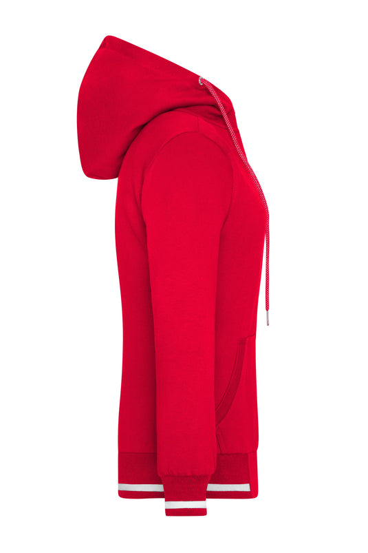 Sweat-Jacke mit Reißverschluss und Kapuze - JN775