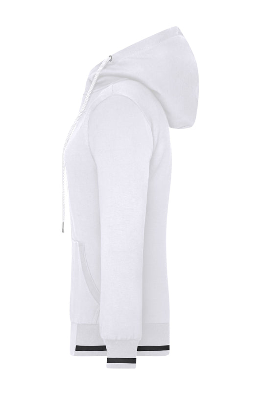 Sweat-Jacke mit Reißverschluss und Kapuze - JN775