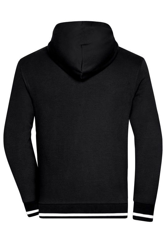 Sweat-Jacke mit Reißverschluss und Kapuze - JN776