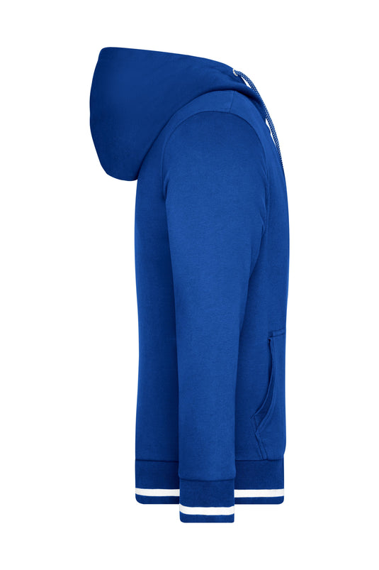Sweat-Jacke mit Reißverschluss und Kapuze - JN776