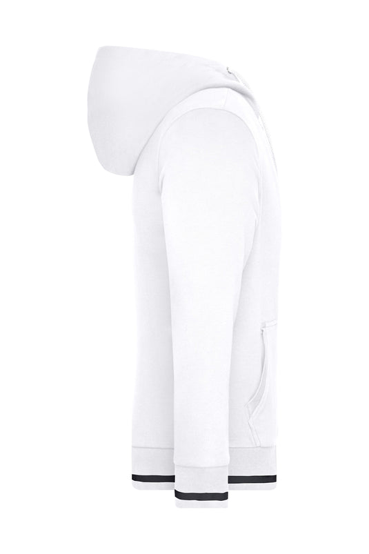 Sweat-Jacke mit Reißverschluss und Kapuze - JN776