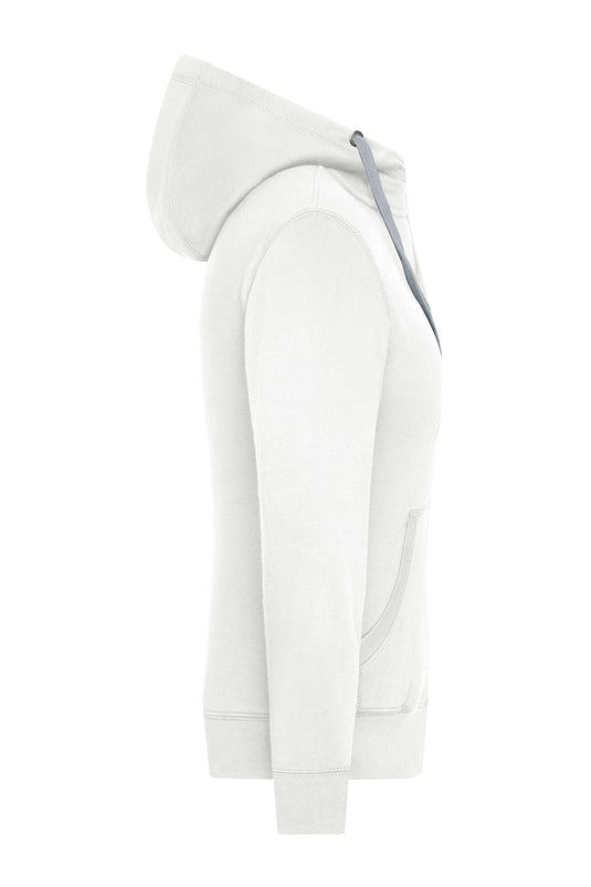 Sweat-Jacke mit Reißverschluss und Kapuze - JN962