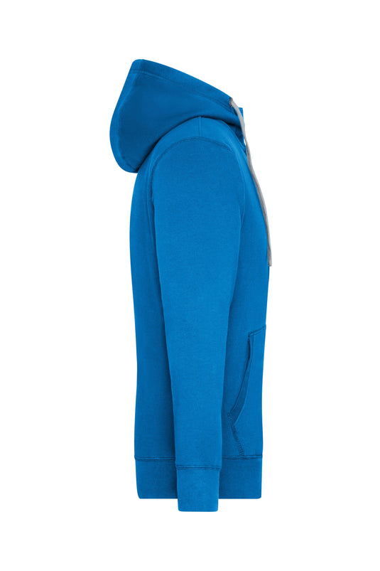 Sweat-Jacke mit Reißverschluss und Kapuze - JN963