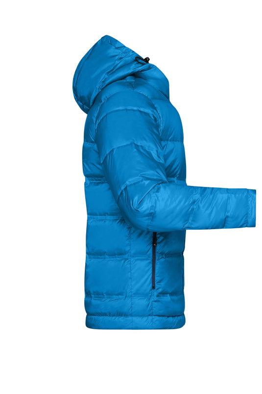 Herren Daunenjacke mit Kapuze in neuem Design, Steppung der Jacke ist geklebt und nicht genäht - JN1152