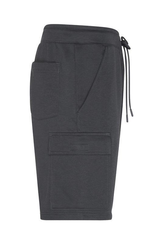 Modische, kurze Sweat-Hose aus BIO-Baumwolle im Cargo-Style - 8038
