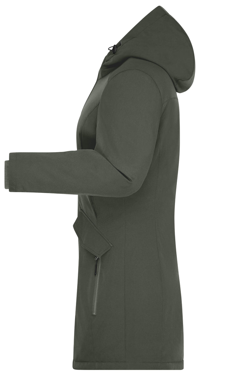 Laden Sie das Bild in Galerie -Viewer, Klassischer, wattierter Parka mit angeschnittener Kapuze - Damen - JN1175
