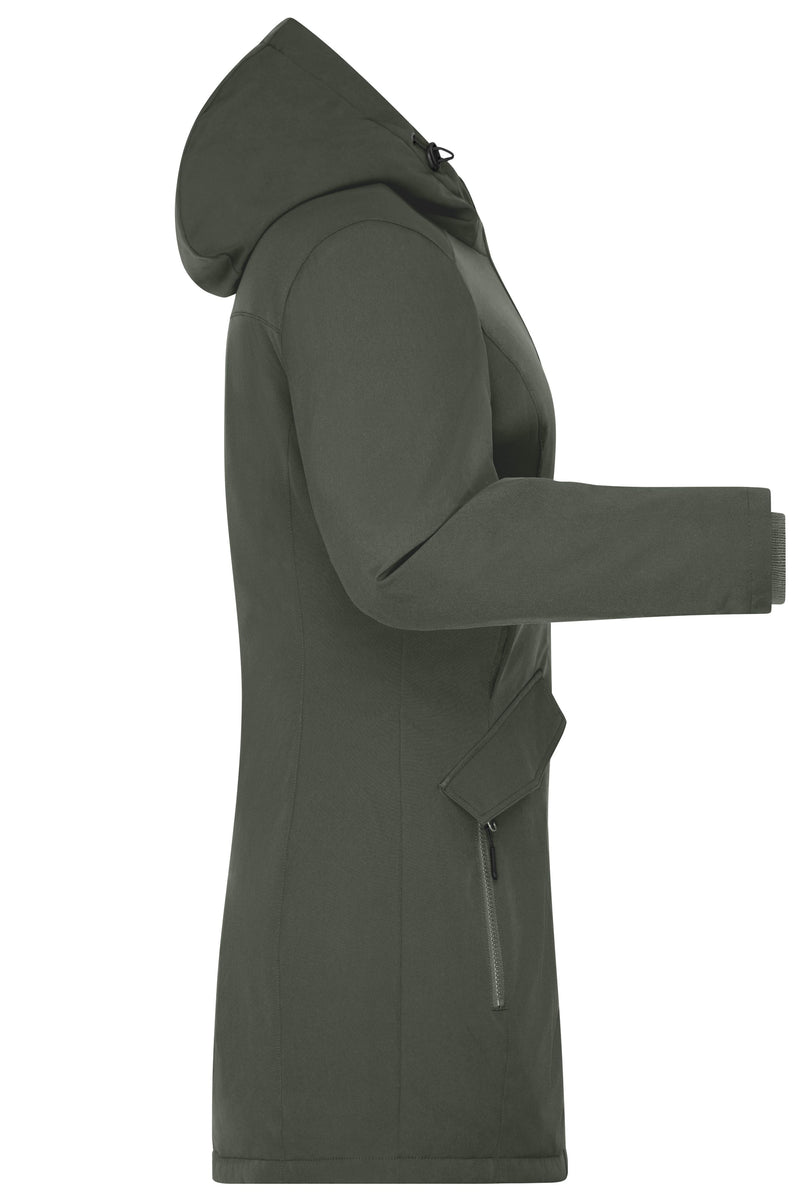 Laden Sie das Bild in Galerie -Viewer, Klassischer, wattierter Parka mit angeschnittener Kapuze - Damen - JN1175
