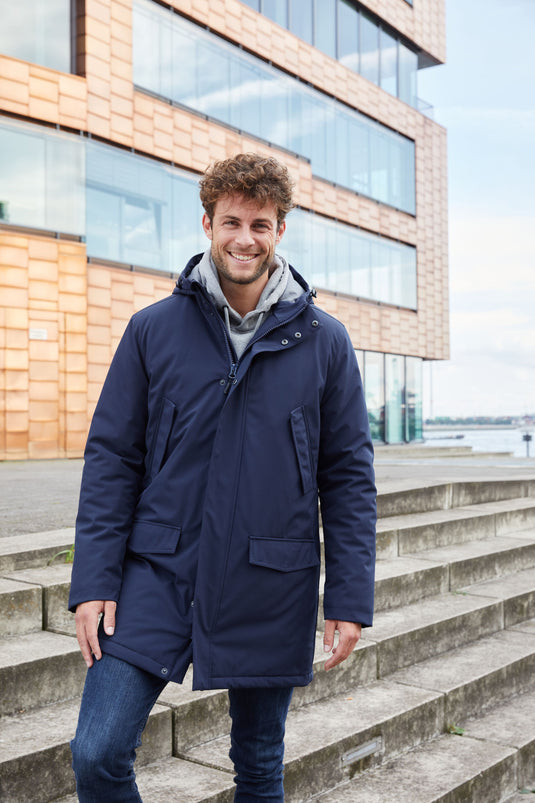 Klassischer, wattierter Parka mit angeschnittener Kapuze - Herren - JN1176