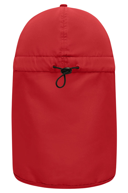 6 Panel Cap mit extra langem Nackenschutz - MB6243