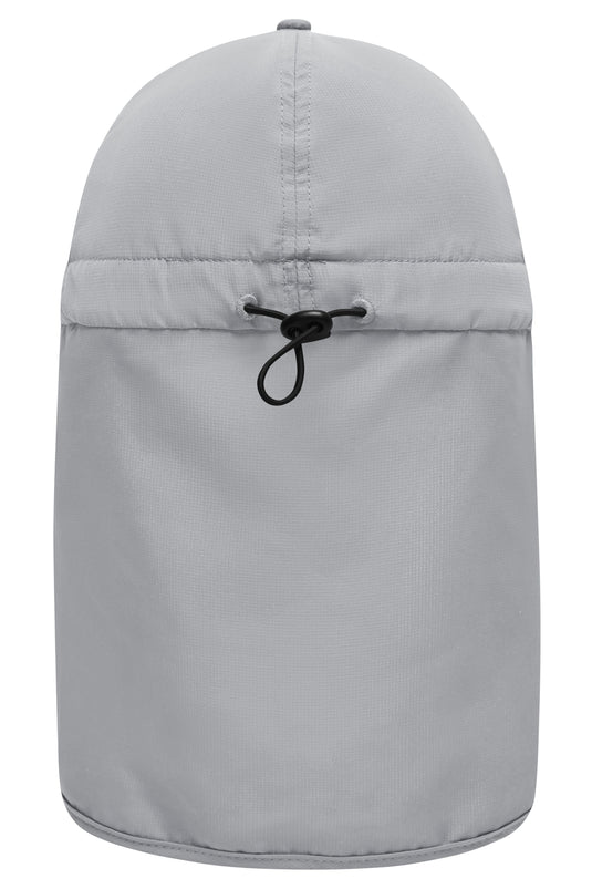 6 Panel Cap mit extra langem Nackenschutz - MB6243