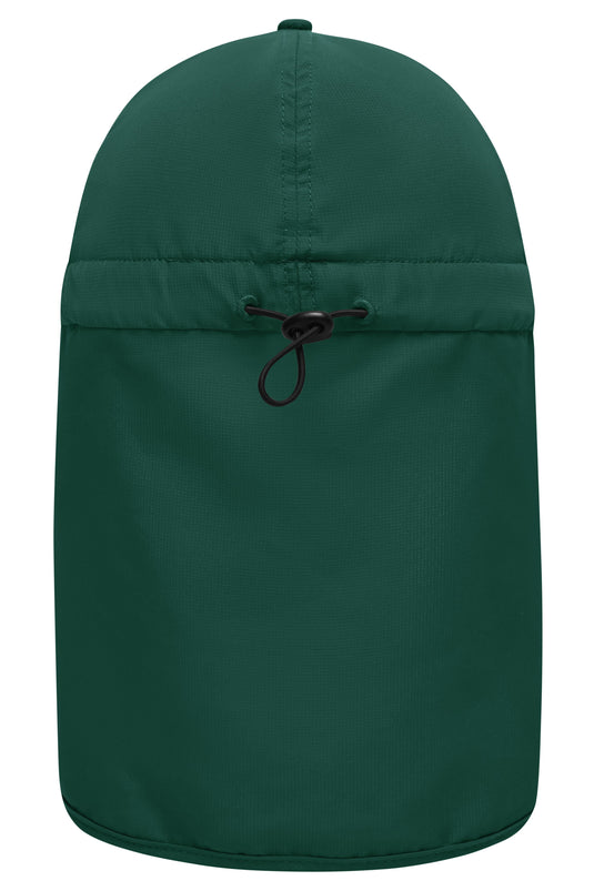 6 Panel Cap mit extra langem Nackenschutz - MB6243