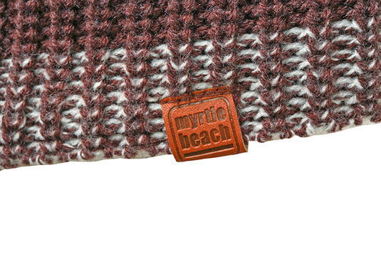 Melierte Strickmütze in modischem Ripp-Design - MB7993
