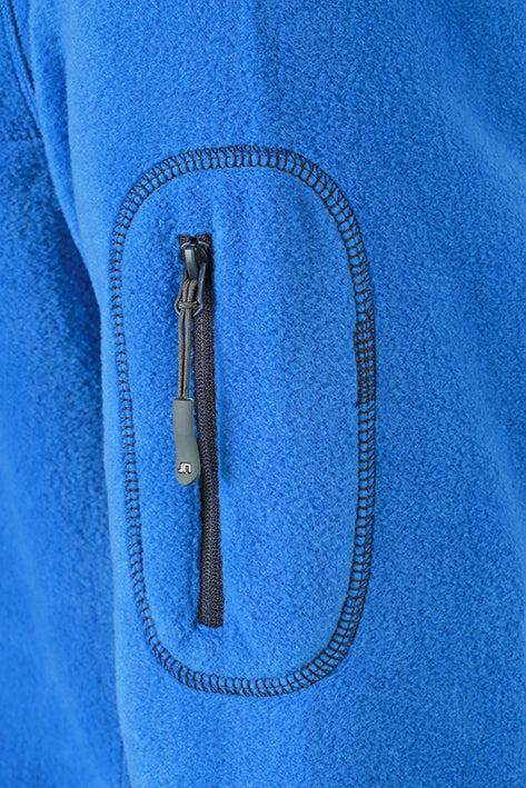 Laden Sie das Bild in Galerie -Viewer, Strapazierfähige Fleece Jacke im Materialmix - JN842

