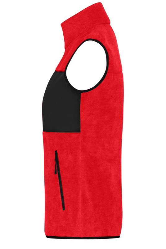 Damen Fleeceweste im Materialmix - JN1309