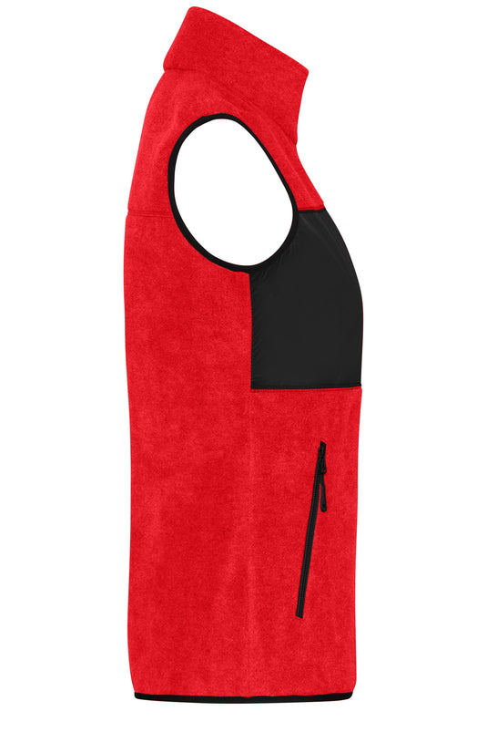 Damen Fleeceweste im Materialmix - JN1309